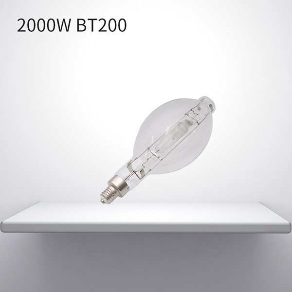 Upwater metal halide lamp hard glass